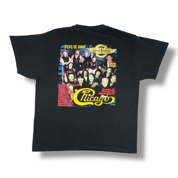 Chicago Tour 2008 Fruit Of The Loom Heavy Band T-Shirt Size Extra Large - Picture 4 of 5